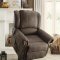 Iola Power Lift Chair 8437DBR in Dark Brown by Homelegance