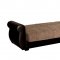 Milano Sofa Bed in Brown Microfiber by Rain w/Optional Items