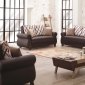 Scranton Sofa Bed in Brown PU-Bonded Leather by Empire w/Options