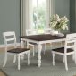 Madelyn 7Pc Dining Room Set 110381 Dark Cocoa & White by Coaster