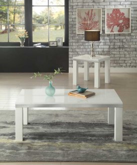 Rohme Coffee Table 3Pc Set in White by Homelegance