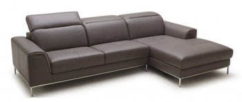 1727 Premium Leather Sectional Sofa in Mudslide Brown by J&M [JMSS-1727 Mudslide Brown]