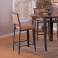 Dark Cherry Finish Modern Dinette Set With Round Top