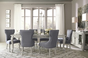 Coralayne Dining Table D650 in Metallic by Ashley w/Options [SFADS-D650-Coralayne]