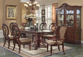 61860 Gwyneth Dining Table in Cherry by Acme w/Options [AMDS-61860 Gwyneth]