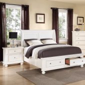 B2901 Bedroom in White w/Optional Casegoods