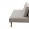 Smart Sofa Bed Convertible in Light Grey Fabric by ESF