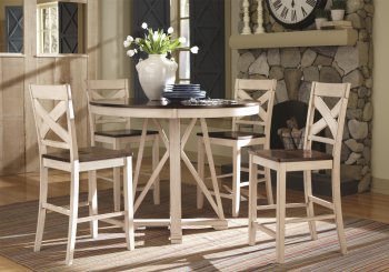 102248 Ellinger Counter Height 5Pc Dining Set Coaster [CRDS-102248 Ellinger]