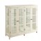 Accent Cabinet 950306 in White w/Glass Panels by Coaster