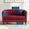 Prospect Loveseat & Chair Set Maroon Velvet by Modway w/Options