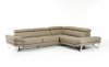 Aria Sectional Sofa in Grey Full Leather by VIG