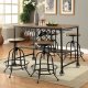 Silvia I CM3803PT 5Pc Counter Height Dinette Set w/Options