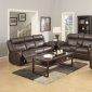 Domino Motion Sofa & Loveseat Set in Chocolate by Klaussner