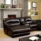 Glasgow Reclining Sectional Sofa CM6822BR in Brown Leatherette