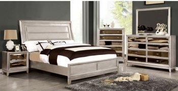 Golva CM7295SV Bedroom in Silver Tone w/Options [FABS-CM7295SV-Golva]