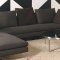 Options of Black Glass or Wenge Wood Top Modern Coffee Table