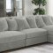 Blaine Sectional Sofa 509900 in Fog Velvet by Coaster