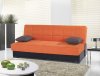 Planet Sofa Bed Convertible in Orange Microfiber by Rain