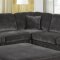 500753 Luka Sectional Sofa in Charcoal Fabric by Coaster