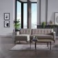 Parker Sectional Sofa in Corvet Gray Fabric by Bellona