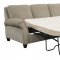 Randall Sofa & Loveseat Set in Beige Fabric w/Options