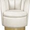 Lily Accent Chair 578 in Cream Velvet by Meridian