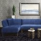 Caprice Sectional Sofa TOV-L6119 in Navy Velvet by TOV Furniture