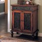 Modern Cherry Finish Buffet With Flourishing Details