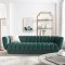 Entertain Sofa in Green Velvet Fabric by Modway w/Options