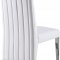 Porsha Dining Chair 750 Set of 2 White Faux Leather by Meridian