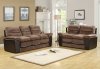 Bernard 9728 Sofa & Loveseat by Homelegance in Velvet & Vinyl