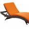 Peer Outdoor Patio Chaise Lounge Choice of Color by Modway