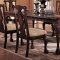 Distressed Walnut Finish Dining Room W/Detailed Moldings