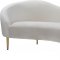 Ritz Sofa 659 in Cream Velvet Fabric by Meridian w/Options