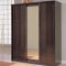 5 Piece Wenge High Gloss Finish Contemporary Bedroom Set