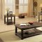 Mara CM4410 Coffee Table & 2 End Tables 3Pc Set in Dark Walnut