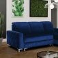 Alfredo Mini Sectional Sofa in Blue by Skyler Design