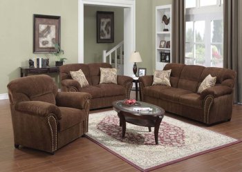 50130 Patricia Sofa in Dark Brown Chenille by Acme w/Options [AMS-50130 Patricia]