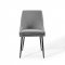 Viscount Dining Chair 3809 Set of 2 Light Gray Fabric by Modway