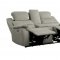 Shola Power Motion Sofa 9848GY-3PWH in Gray by Homelegance