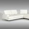 Voyager Sectional Sofa in White Full Leather by VIG