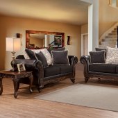 7900 Sofa by Serta Hughes in San Marino Ebony Fabric w/Options