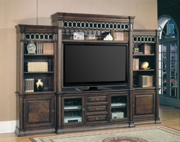 Espresso Transitional Park Place Estate Wall Unit w/Options [PHWU-PARKPLACE]