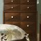 Cherry Finish Diamond Block Contemporary Bedroom w/Options