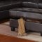 G905B Sectional Sofa w/Ottoman Cappuccino Leatherette by Glory