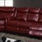 U9303 Motion Sectional Sofa in Burgundy by Global