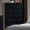 Coaster Black Finish Holland Modern Bedroom w/Optional Casegoods