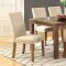 CM3565T Sundance 5Pc Dining Set Light Oak w/Ivory Fabric Chairs