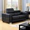 Garret Sofa CM6310 in Black Bonded Leather Match w/Options