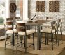 Jazlyn II CM3686PT 5Pc Counter Height Dinette Set w/Options